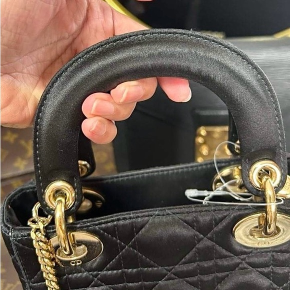 Black gold tone mini lady dior - Picture 12 of 14